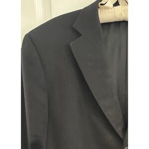 Pal Zileri Mens Italian 48R Black Loro Piana 100% Cashmere Sport Coat Classic